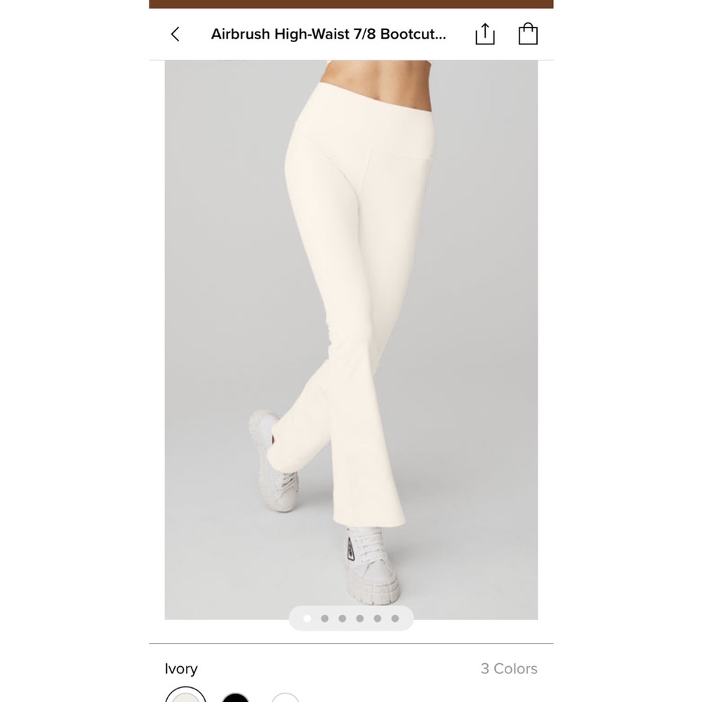 Alo yoga airbrush 7/8 bootcut leggings
